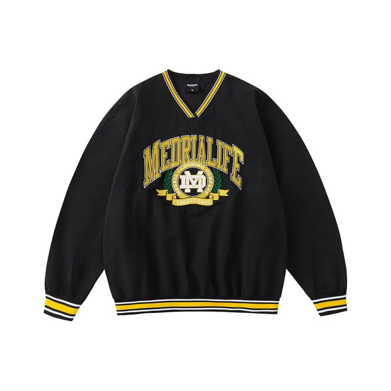 MEDRIA Sweatshirt Unisex Black Yellow-0