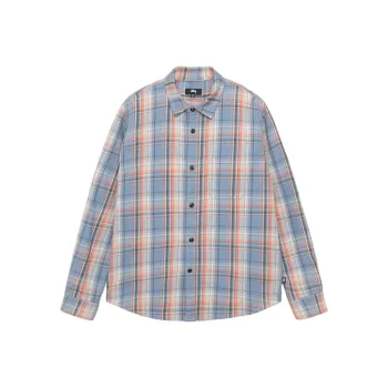 Stussy Dan Washed Cotton Plaid Shirt
