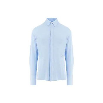Ferragamo Logo Embroidery Long Sleeved Shirt