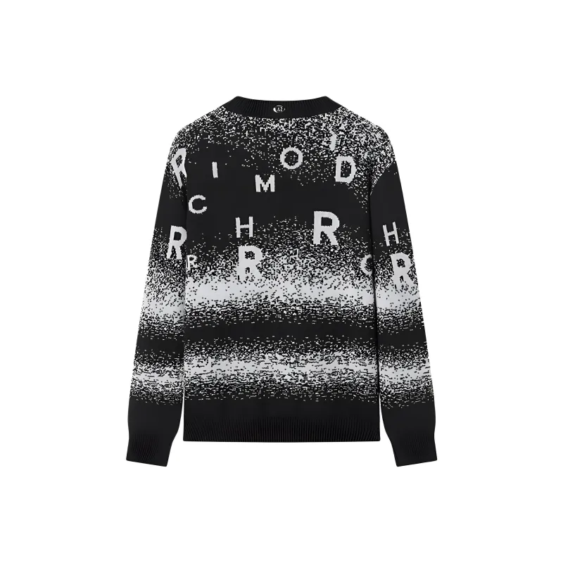 JOHN RICHMOND FW24 Cashmere Sweater Men's Black Camouflage-1