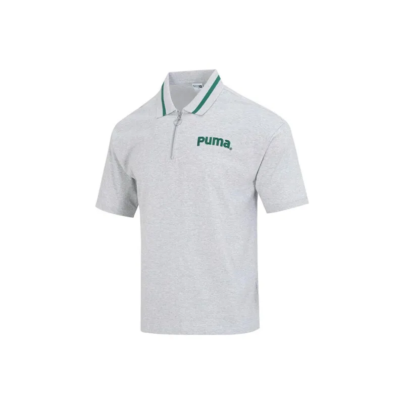 PUMA Polo Shirts Men Gray-0
