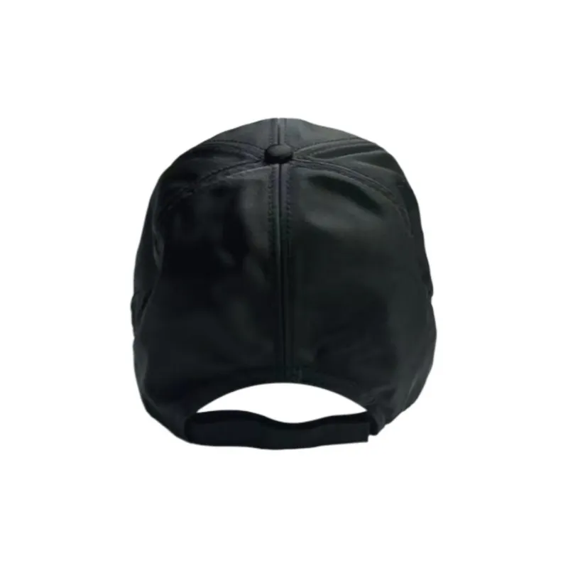 PRADA Polyamide Nylon Baseball Caps Men's Black-1