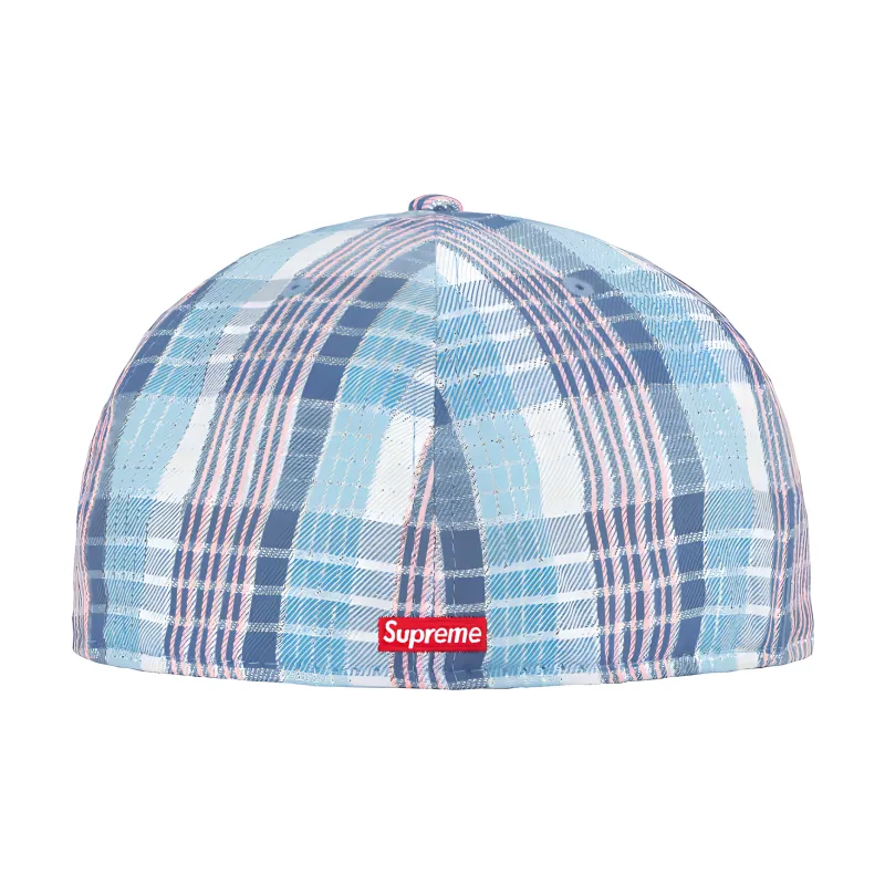 Supreme Metallic Plaid S Logo New Era Hat-6