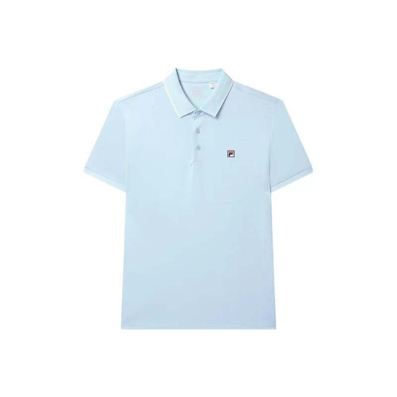 FILA Casual Sports Collection MODERN HERITAGE Polo Shirt Men's Light Blue LB-0
