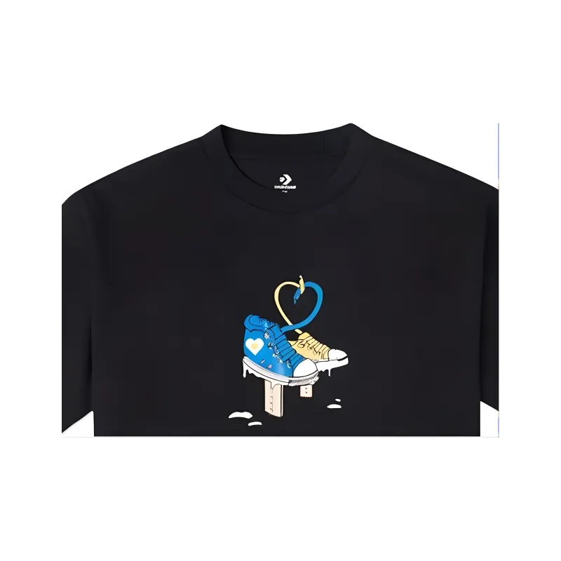 Converse T Shirts Men Black-3
