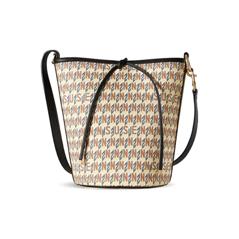 SUSEN PVC Bucket Bag, Shoulder Bag, Crossbody Bag Regular Women's Black/Green/Purple/Apricot-4