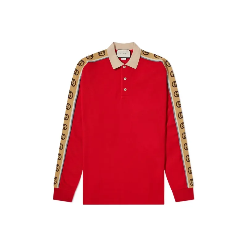 GUCCI Polo Shirts Men Red-0