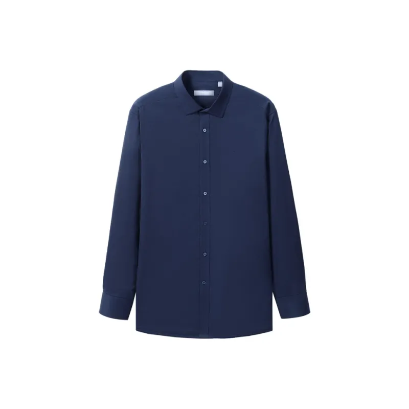 GOLDLION Shirts Men Navy Blue 95-0