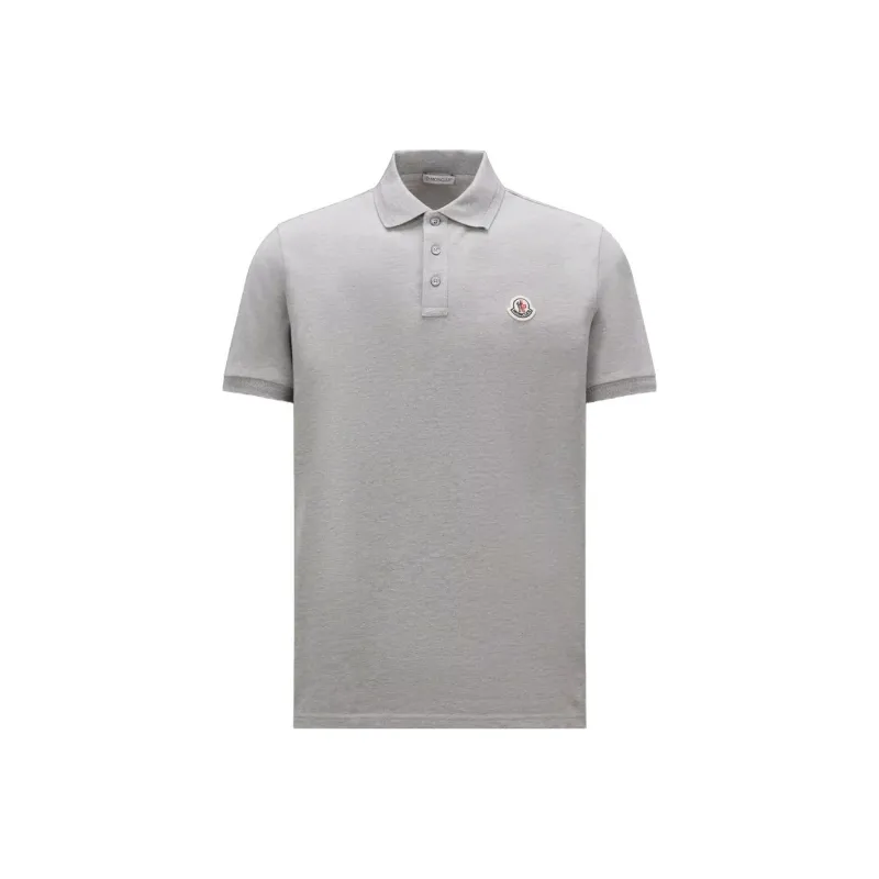 Moncler Polo Shirts Men Gray-0