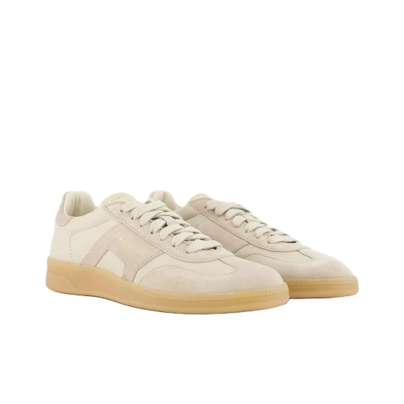 Santoni DBS Oly Low Top Skateboard Shoes Women's Beige-3