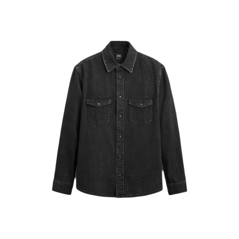 ZARA Shirts Men Black-0