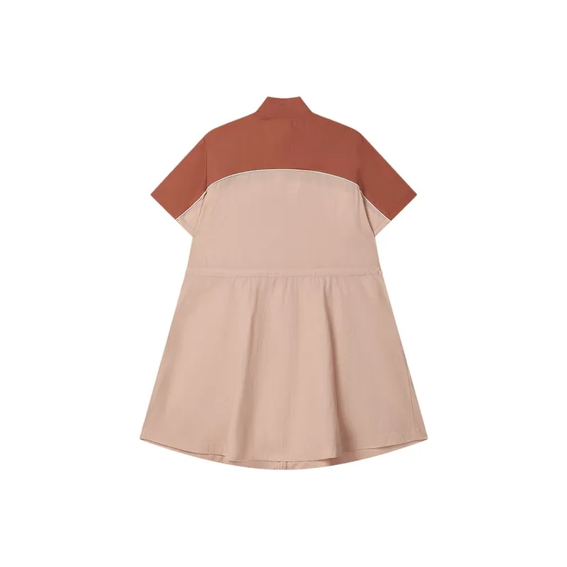 FILA x MAISON KITSUNE ORIGINALE Short Sleeved Dresses Women's Fine Russet Red-1