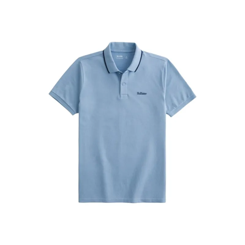 Hollister Polo Shirt Men's Light Blue-0