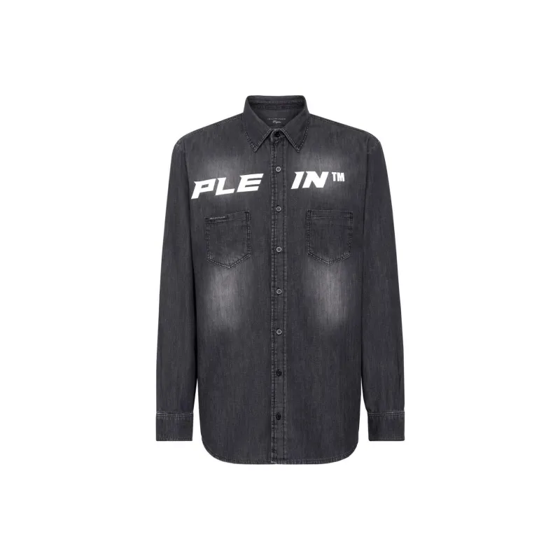 PHILIPP PLEIN Shirts Men Gray-0
