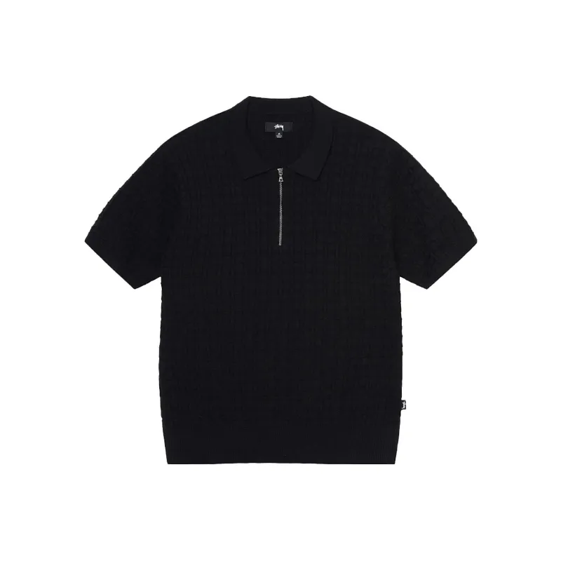 Stussy Half Zip Polo Sweater-0