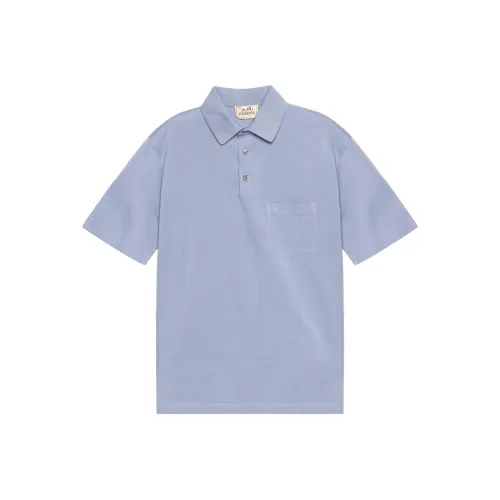 HERMES SS23 Polo Shirt Men's Blue