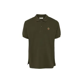 BALLY Crest Logo Cotton Polo Shirt