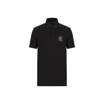 ARMANI EXCHANGEAE SS23 Polo Shirt Men's Black