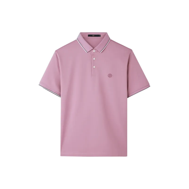 HLA Polo Shirts Men Pink 06-0