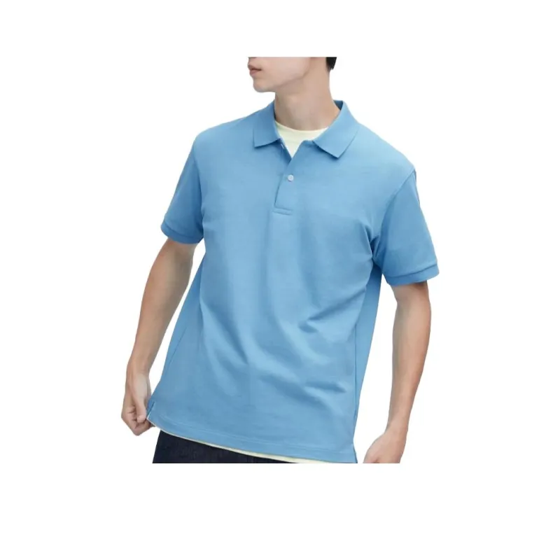 UNIQLO Polo Shirt Unisex Aqua Blue-0