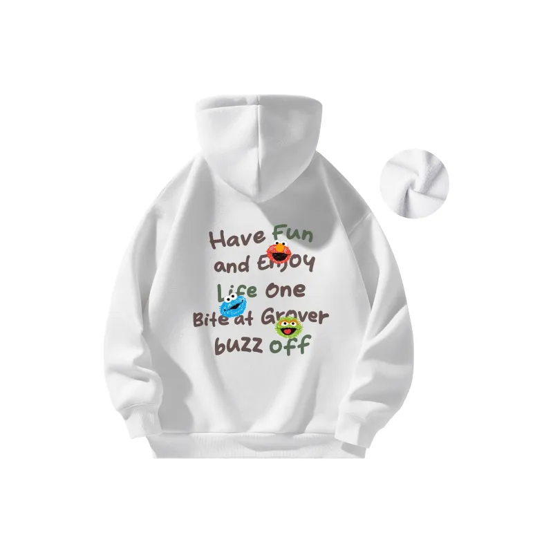 SESAME STREET Sweatshirt Thickened And Fleece Lined Unisex-21