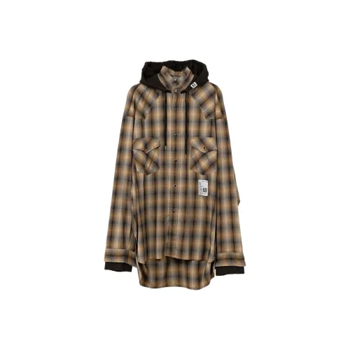 Maison Mihara Yasuhiro SS25 블라우스 남성 라이트 엄버