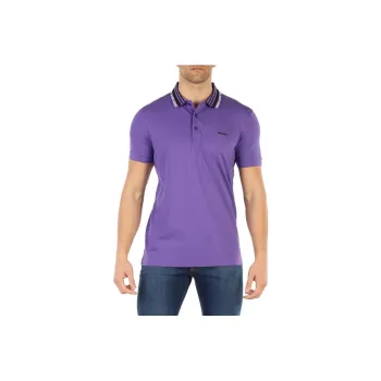 HUGO BOSS Polo Shirts Men Purple