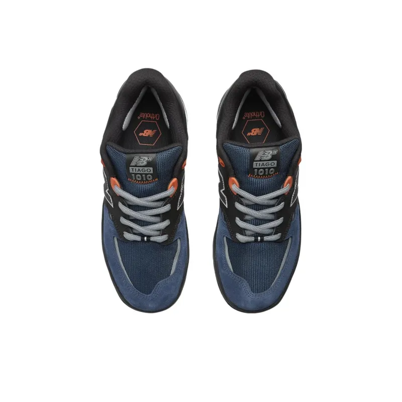 New Balance NB Numeric Tiago Lemos 1010 Anti Slip Wear Resistant Low Top Skateboard Shoes Unisex Blue Black-2