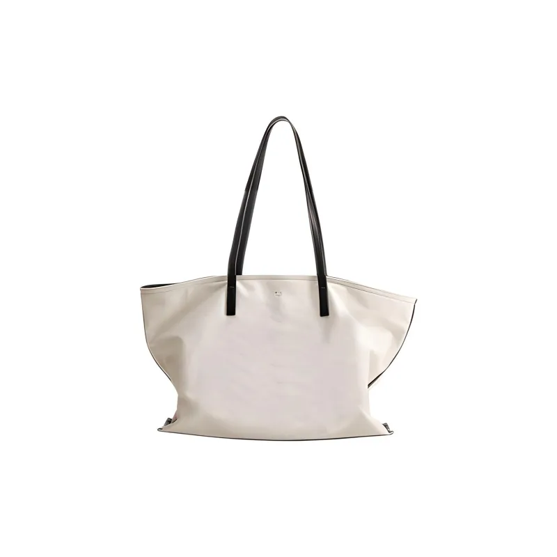 Disney Canvas Tote Shoulder Bag Regular Women's White/Brown-1