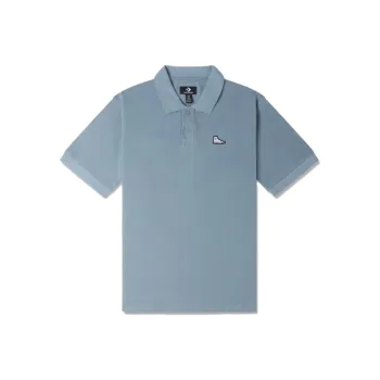 Converse Polo Shirts Men Blue Gray