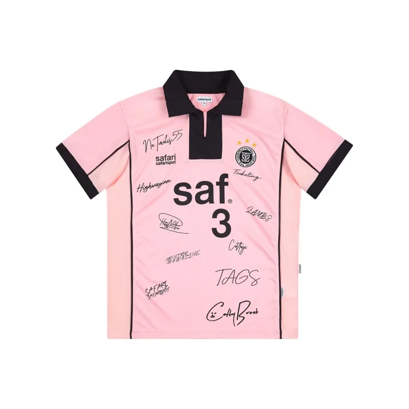 Safarispot ROUX BASE UNIFORM FC JERSEY Polo Shirt Unisex PINK/Pink-0