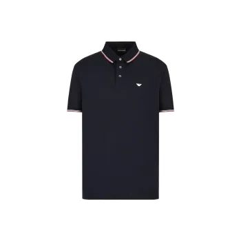 EMPORIO ARMANI Polo Shirts Men Navy Blue