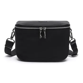 Satchi Fabric Shoulder Bag Regular Men's Black