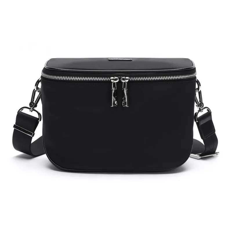 Satchi Fabric Shoulder Bag Regular Men's Black-0