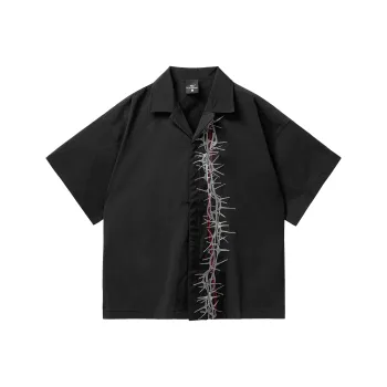 PILOTDRAGON Lapel Short Sleeved Shirt Unisex