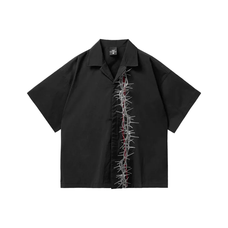 PILOTDRAGON Lapel Short Sleeved Shirt Unisex-0