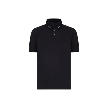 EMPORIO ARMANI Jersey Polo Shirt With Logo Collar