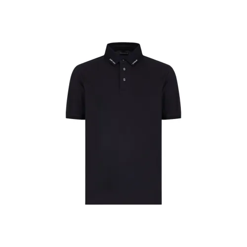 EMPORIO ARMANI Jersey Polo Shirt With Logo Collar