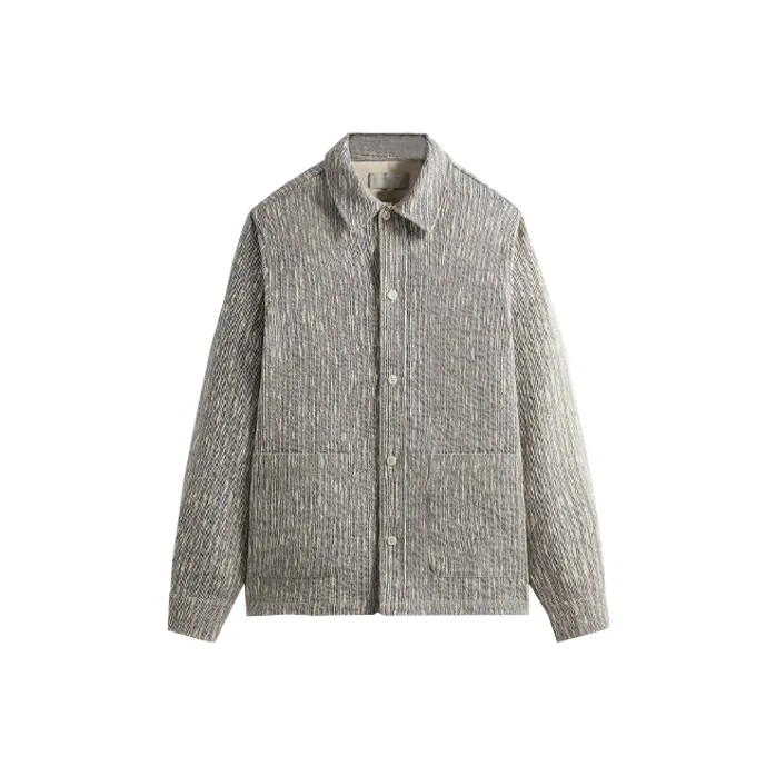 KITH Slub Boucle Boxy Collared Overshirt-0