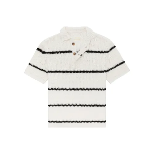 AIME LEON DORE Polo Shirts Men Black/White