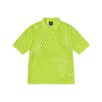 Stussy Big Mesh Polo Sweater