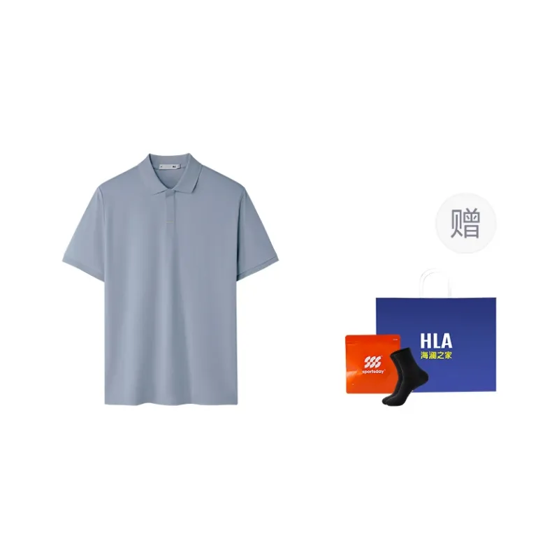 HLA Power Young Series Short Sleeved Polo Shirt Men's-18