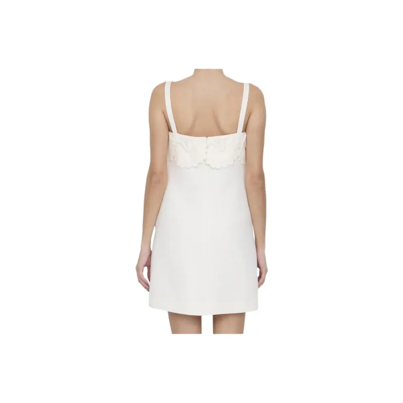 Valentino Crepe Couture Sleeveless Mini Dress-1