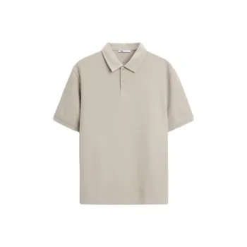 ZARA Polo Shirt Men's Light Brown Yellow
