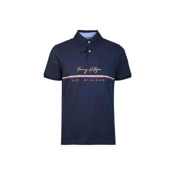 Tommy Hilfiger Polo Shirt Men's Navy Blue