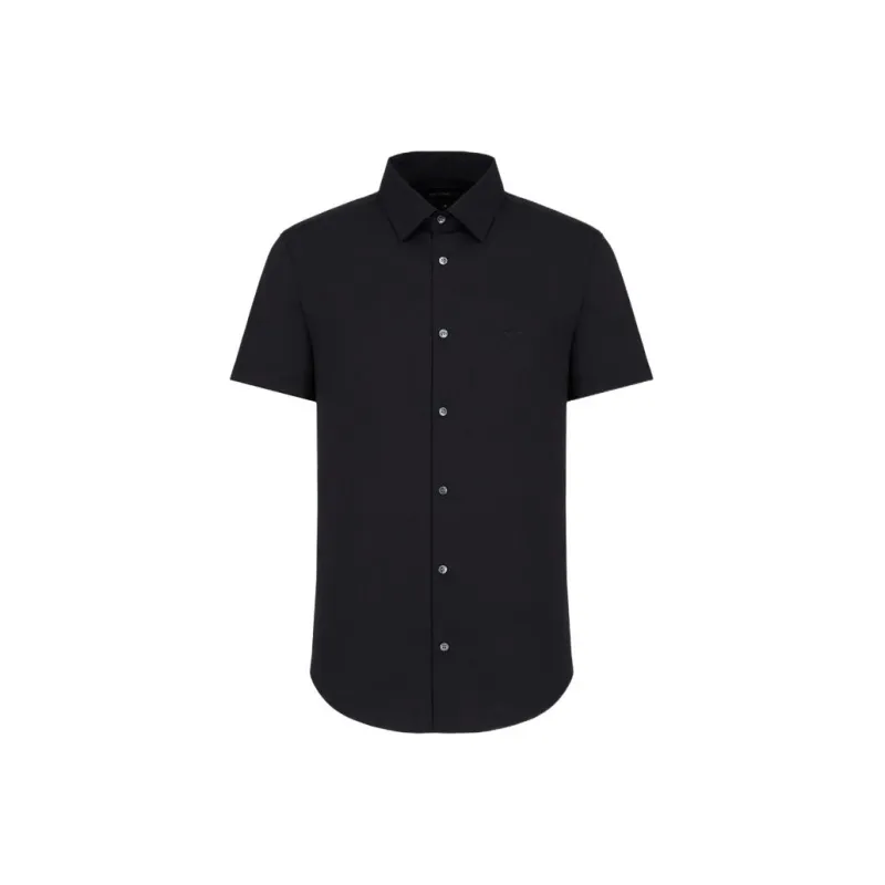 EMPORIO ARMANI Short sleeved Stretch Nylon blend Shirt-0