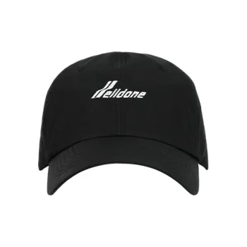 WE11DONE Cotton Baseball Caps Unisex Black