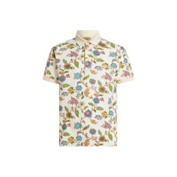 ETRO Floral print Polo Shirt