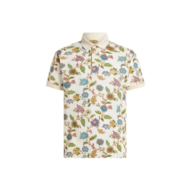 ETRO Floral print Polo Shirt-0