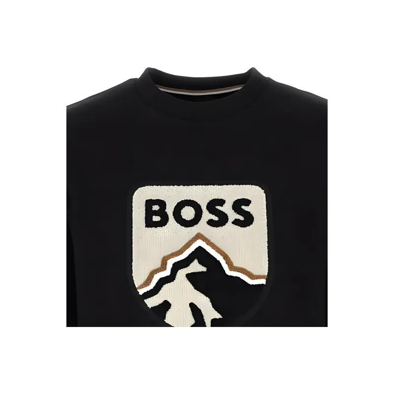 HUGO BOSS SS23 Sweatshirt Men's Black-2